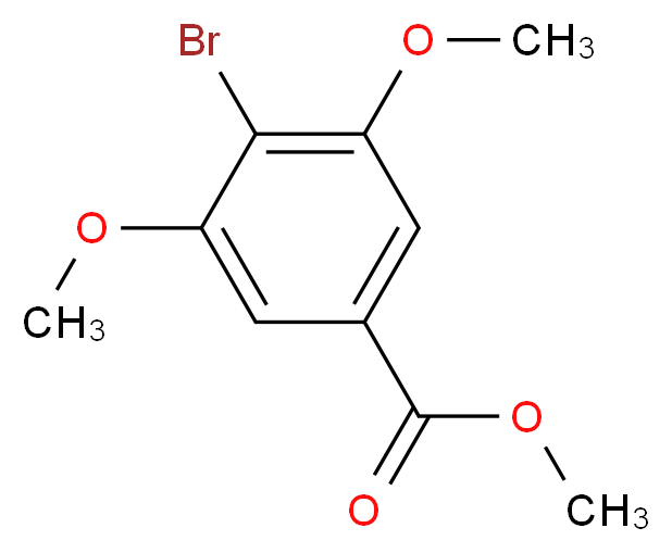 Methyl 4-bromo-3,5-dimethoxybenzoate_分子结构_CAS_)