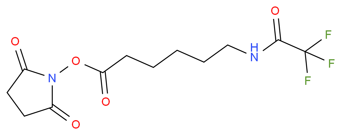 6-(N-Trifluoroacetyl)aminocaproic Acid N-Succinimidyl Ester_分子结构_CAS_117032-51-6)