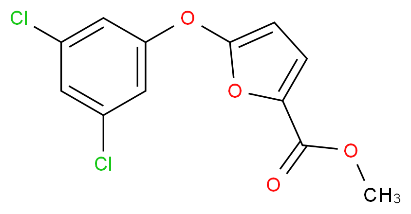 methyl 5-(3,5-dichlorophenoxy)-2-furoate_分子结构_CAS_306935-18-2)