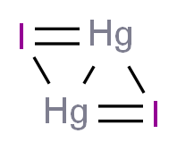 2λ<sup>3</sup>,4λ<sup>3</sup>-diioda-1,3-dimercurabicyclo[1.1.0]buta-1,3-diene_分子结构_CAS_15385-57-6