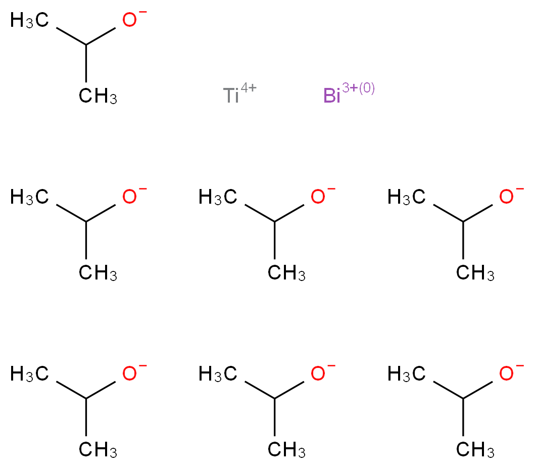 titanium(4+) ion bismuth(3+) ion heptakis(propan-2-olate)_分子结构_CAS_338391-61-0