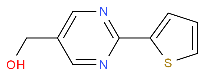 [2-(thiophen-2-yl)pyrimidin-5-yl]methanol_分子结构_CAS_921939-13-1