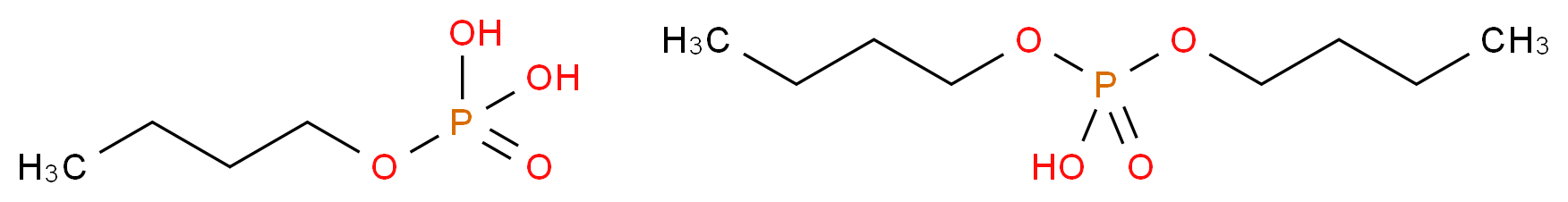 正丁基磷酸酯, 单丁酯和二丁酯混合物_分子结构_CAS_52933-01-4)
