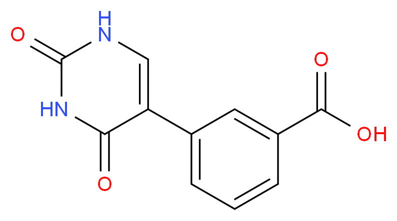 3-(2,4-dioxo-1,2,3,4-tetrahydropyrimidin-5-yl)benzoic acid_分子结构_CAS_)