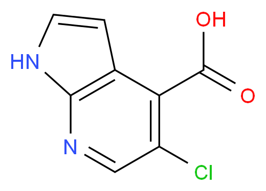 5-Chloro-1H-pyrrolo[2,3-b]pyridine-4-carboxylic acid_分子结构_CAS_1015610-55-5)