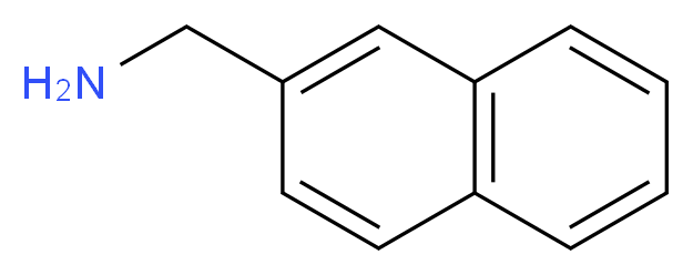 naphthalen-2-ylmethanamine_分子结构_CAS_2018-90-8