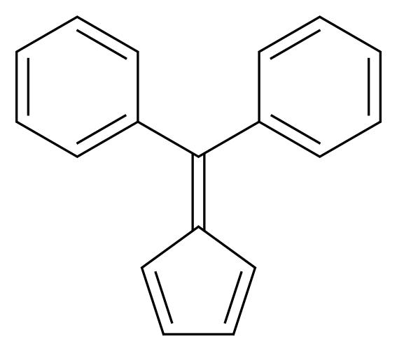 [cyclopenta-2,4-dien-1-ylidene(phenyl)methyl]benzene_分子结构_CAS_2175-90-8