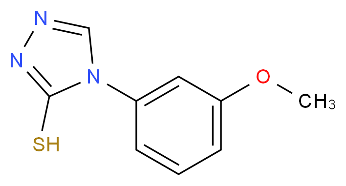 4-(3-methoxyphenyl)-4H-1,2,4-triazole-3-thiol_分子结构_CAS_36017-21-7