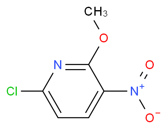 6-chloro-2-methoxy-3-nitropyridine_分子结构_CAS_40851-91-0