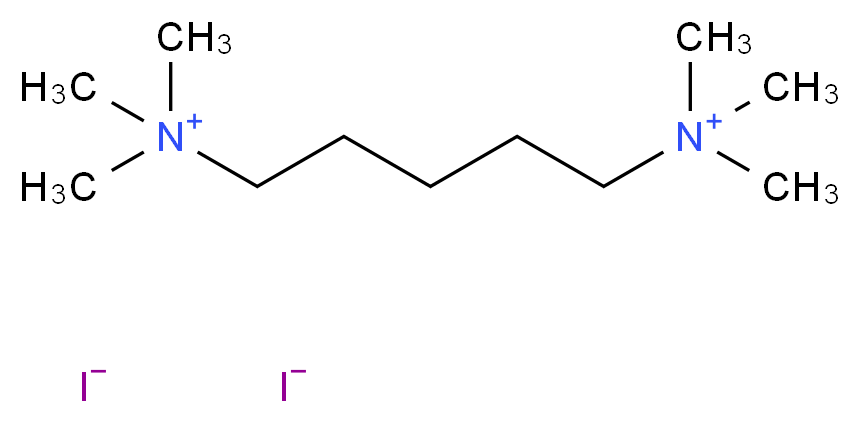 trimethyl[5-(trimethylazaniumyl)pentyl]azanium diiodide_分子结构_CAS_5482-80-4