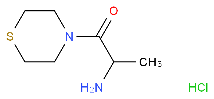 2-amino-1-(thiomorpholin-4-yl)propan-1-one hydrochloride_分子结构_CAS_)