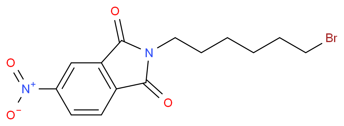 2-(6-bromohexyl)-5-nitroisoindoline-1,3-dione_分子结构_CAS_140715-57-7)