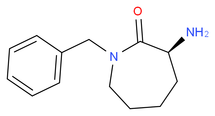 (3S)-3-amino-1-benzylazepan-2-one_分子结构_CAS_209983-91-5