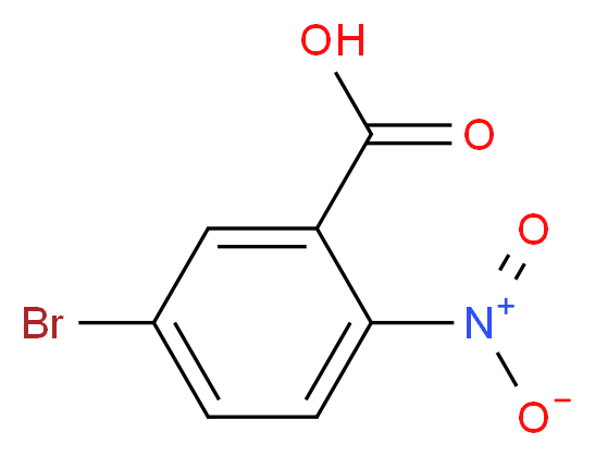 5-bromo-2-nitrobenzoic acid_分子结构_CAS_6950-43-2