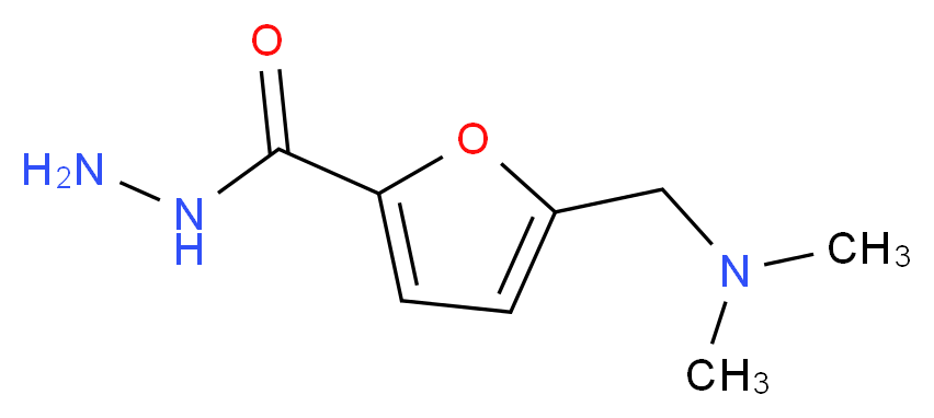 5-[(dimethylamino)methyl]furan-2-carbohydrazide_分子结构_CAS_103852-00-2