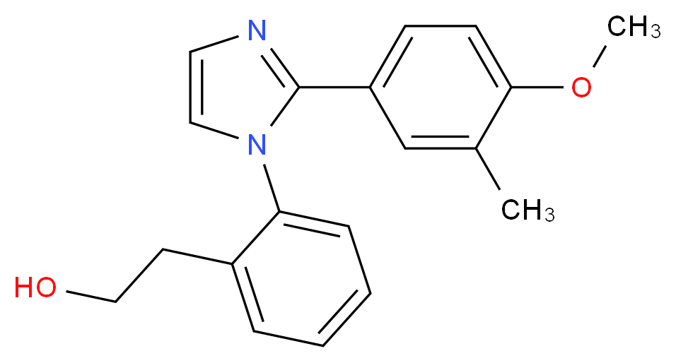2-{2-[2-(4-methoxy-3-methylphenyl)-1H-imidazol-1-yl]phenyl}ethanol_分子结构_CAS_)