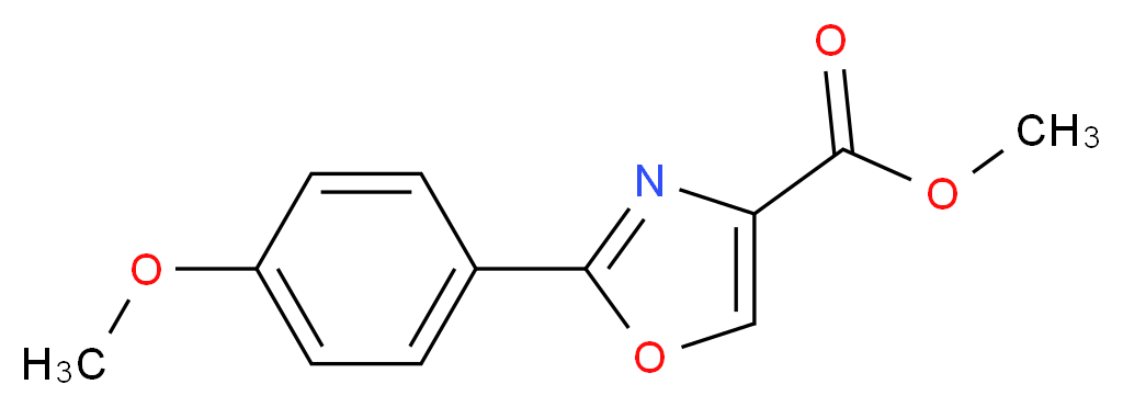 methyl 2-(4-methoxyphenyl)oxazole-4-carboxylate_分子结构_CAS_154405-98-8)