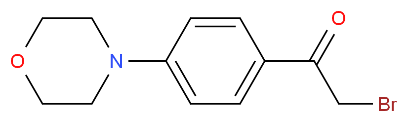 2-bromo-1-(4-morpholinophenyl)-1-ethanone_分子结构_CAS_210832-85-2)