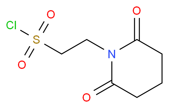 2-(2,6-Dioxo-piperidin-1-yl)-ethanesulfonyl chloride_分子结构_CAS_)