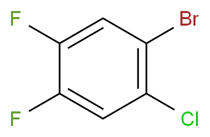 1-Bromo-2-chloro-4,5-difluorobenzene 97%_分子结构_CAS_59447-06-2)