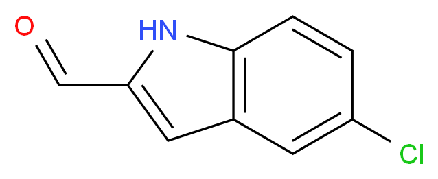 5-Chloro-1H-indole-2-carbaldehyde_分子结构_CAS_53590-49-1)