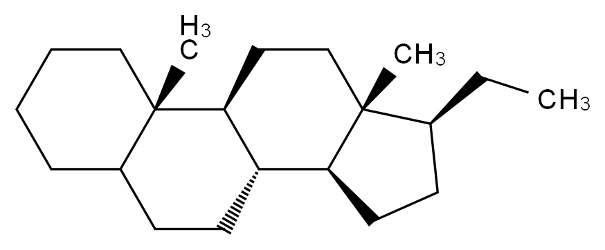 (1S,2S,10S,11S,14S,15R)-14-ethyl-2,15-dimethyltetracyclo[8.7.0.0<sup>2</sup>,<sup>7</sup>.0<sup>1</sup><sup>1</sup>,<sup>1</sup><sup>5</sup>]heptadecane_分子结构_CAS_24909-91-9