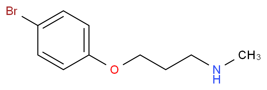 [3-(4-bromophenoxy)propyl](methyl)amine_分子结构_CAS_915922-44-0