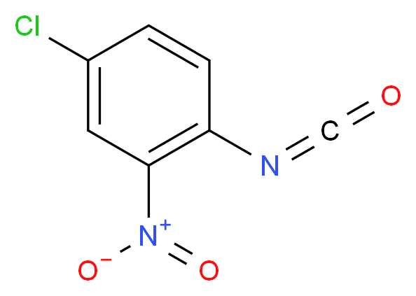 4-chloro-1-isocyanato-2-nitrobenzene_分子结构_CAS_28162-63-2