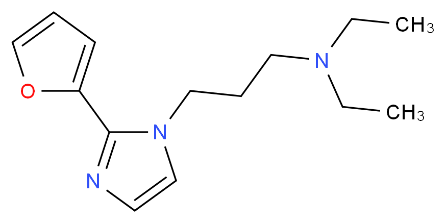 N,N-diethyl-3-[2-(2-furyl)-1H-imidazol-1-yl]propan-1-amine_分子结构_CAS_)