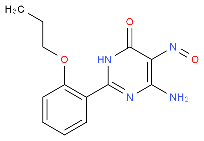 5-Amino-4-nitroso-2-(2-propoxyphenyl)pyrimidin-4(3H)-one_分子结构_CAS_57075-57-7)