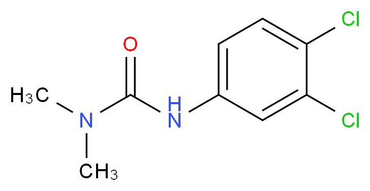 1-(3,4-dichlorophenyl)-3,3-dimethylurea_分子结构_CAS_330-54-1