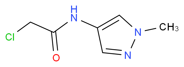 2-chloro-N-(1-methyl-1H-pyrazol-4-yl)acetamide_分子结构_CAS_957261-64-2)