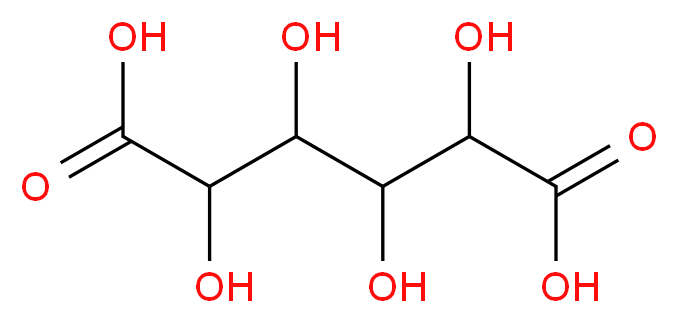 2,3,4,5-tetrahydroxyhexanedioic acid_分子结构_CAS_526-99-8