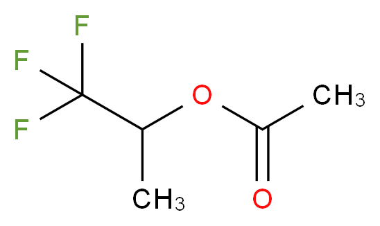 1,1,1-Trifluoroprop-2-yl acetate 97%_分子结构_CAS_400-37-3)