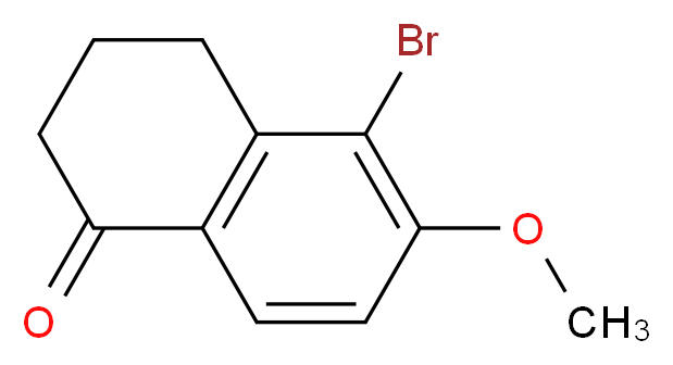 5-Bromo-6-methoxy-3,4-dihydronaphthalen-1(2H)-one_分子结构_CAS_26231-23-2)