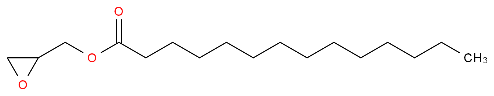 oxiran-2-ylmethyl tetradecanoate_分子结构_CAS_7460-80-2