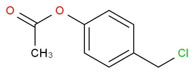 4-(chloromethyl)phenyl acetate_分子结构_CAS_)