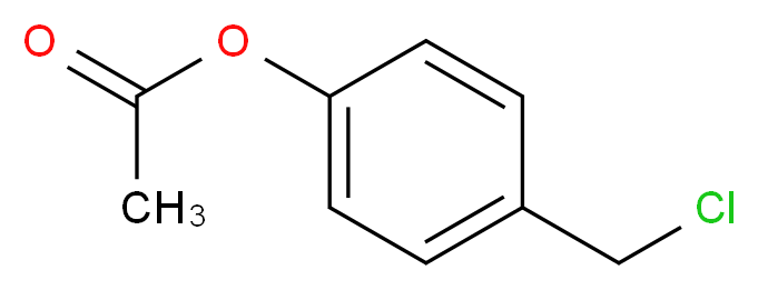 4-(chloromethyl)phenyl acetate_分子结构_CAS_39720-27-9