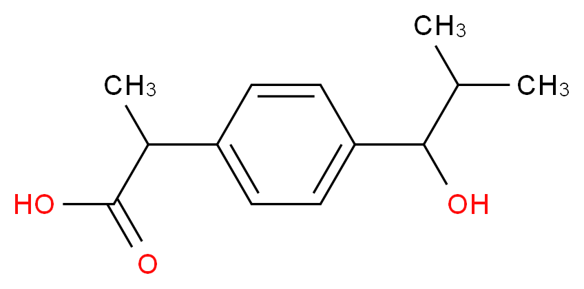 1-Hydroxyibuprofen_分子结构_CAS_53949-53-4)