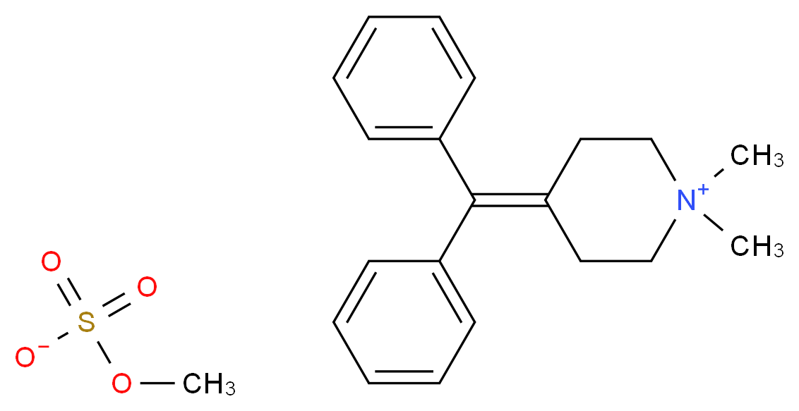 Diphemanil Methylsulfate_分子结构_CAS_62-97-5)