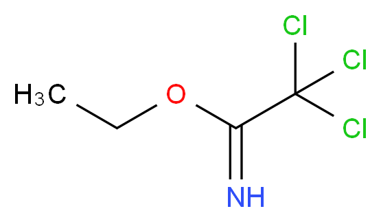 ethyl 2,2,2-trichloroethanecarboximidate_分子结构_CAS_23213-96-9