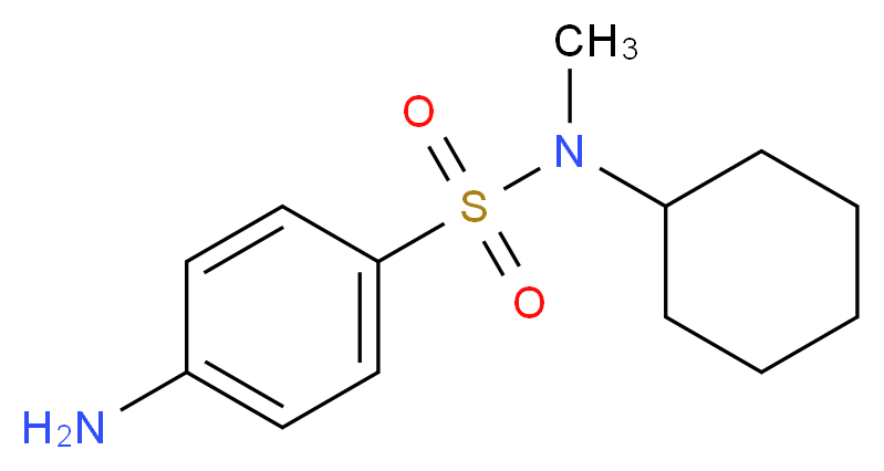 4-amino-N-cyclohexyl-N-methylbenzenesulfonamide_分子结构_CAS_7467-48-3)