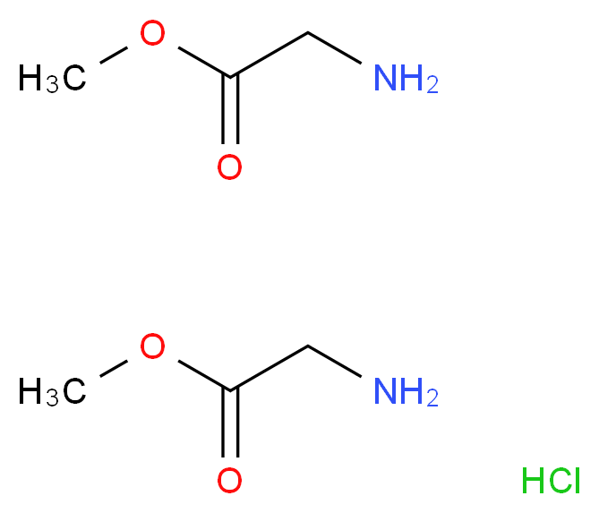 Methyl 2-aminoacetate hydrochloride(2:1)_分子结构_CAS_883886-67-7)