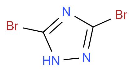 3,5-Dibromo-1H-1,2,4-triazole_分子结构_CAS_7411-23-6)