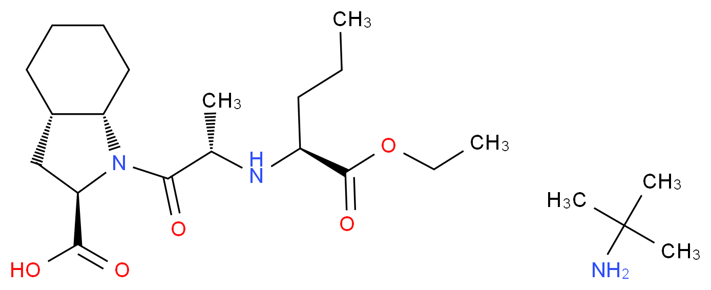 Perindopril t-Butylamine Salt_分子结构_CAS_107133-36-8)