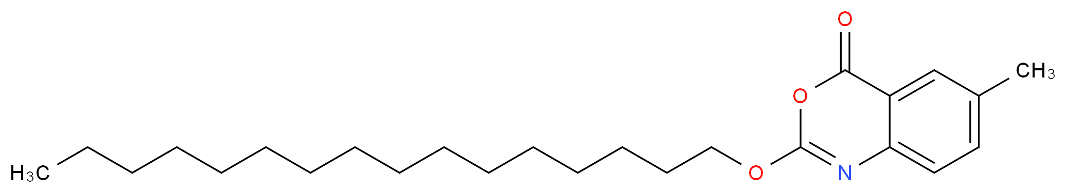2-(hexadecyloxy)-6-methyl-4H-3,1-benzoxazin-4-one_分子结构_CAS_282526-98-1