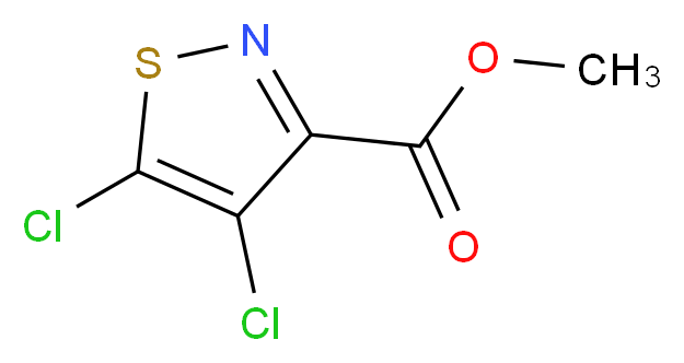 methyl 4,5-dichloro-1,2-thiazole-3-carboxylate_分子结构_CAS_166668-76-4