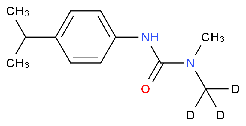 3-(<sup>2</sup>H<sub>3</sub>)methyl-3-methyl-1-[4-(propan-2-yl)phenyl]urea_分子结构_CAS_352438-80-3