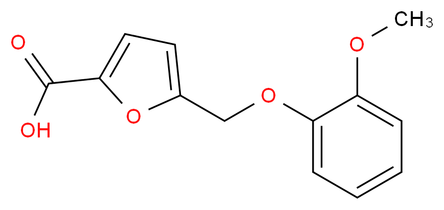 5-(2-methoxyphenoxymethyl)furan-2-carboxylic acid_分子结构_CAS_339292-54-5