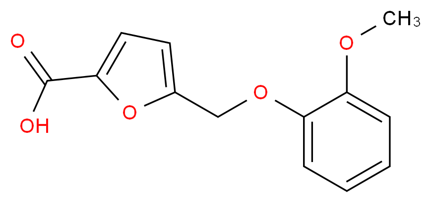 5-(2-Methoxy-phenoxymethyl)-furan-2-carboxylic acid_分子结构_CAS_339292-54-5)